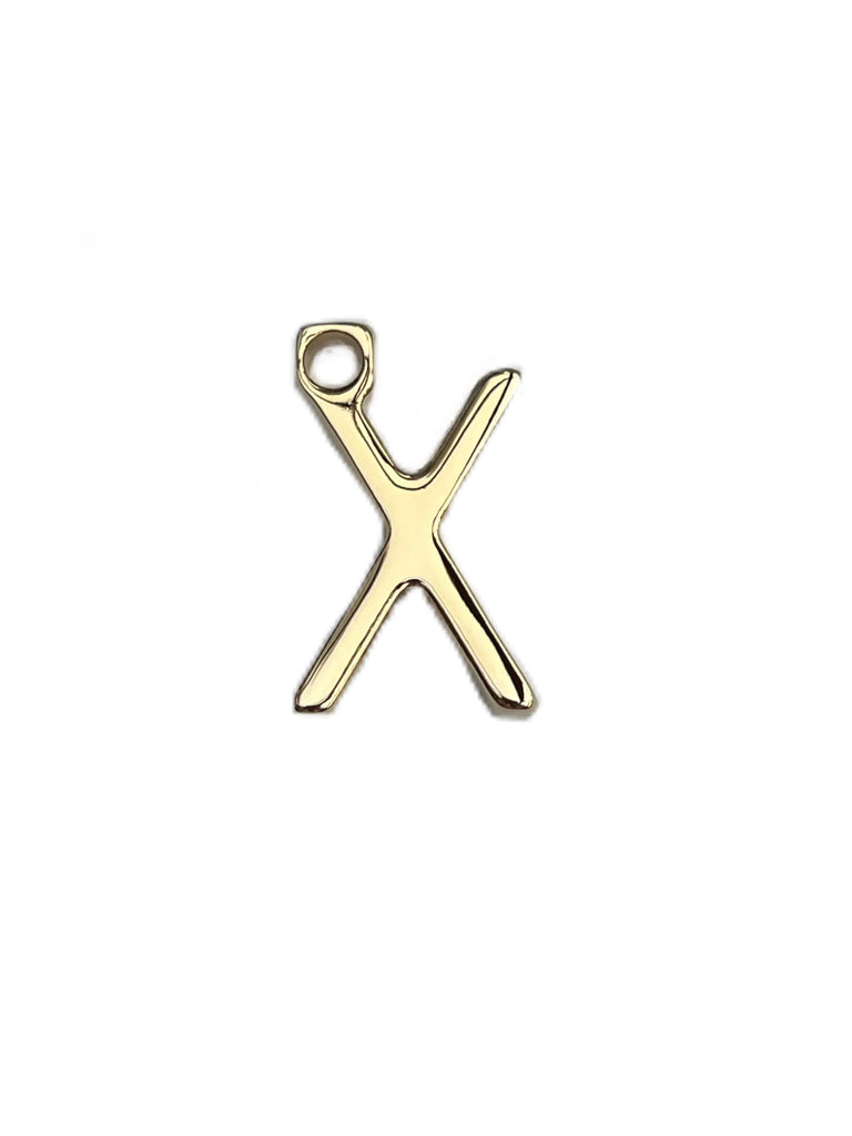Max Mara Women's Gold Letter Alphabet X Pendant Charm NWT