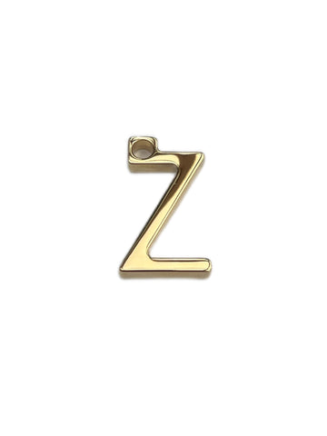 Max Mara Women's Gold Letter Alphabet Z Pendant Charm NWT