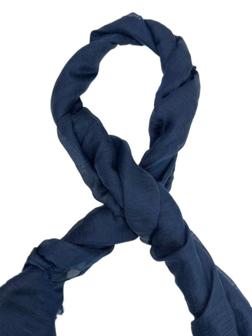 Max Mara Women's Blue Zerta Scalf 80x56 Long Wrap Scarf NWT