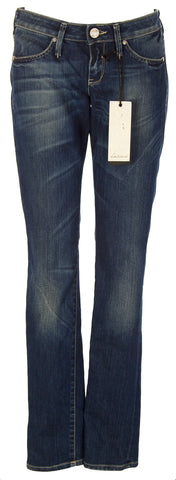 LATINO Women's Dark Wash Whisker Washed Jeans #LA61S33P3 $210 NEW