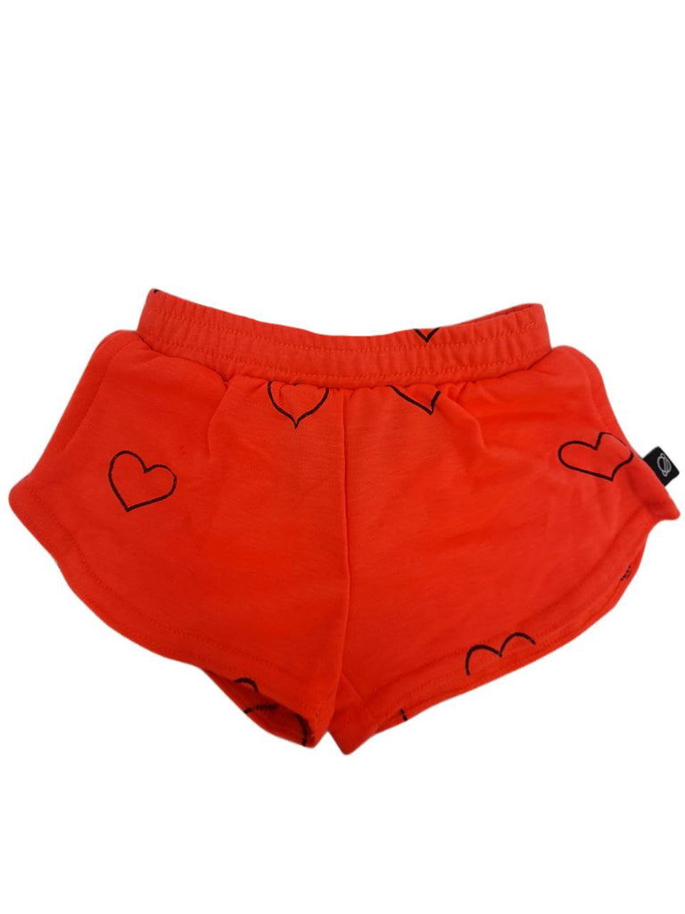 TEREZ Girl's Pink Outline Hearts Shorts #32068730 NWT