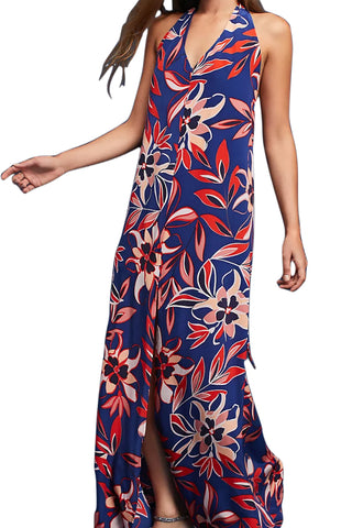 YUMI KIM Women's Studio 54 Navy Tango Maxi Dress #DR16387M Medium NWT