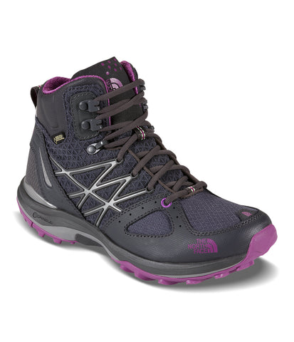 The North Face Women Shadow Grey/Purple Ultra Fastpack GTX Hiking Shoes Sz 5 NEW