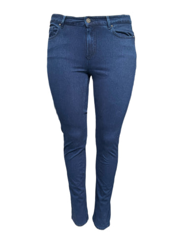 Marina Rinaldi Women's Indaco Idro Slimme Denim Pants NWT