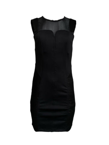 EIGHTH SIN Women's Black Sleeveless Sheer Insert Pencil Dress NWT $297