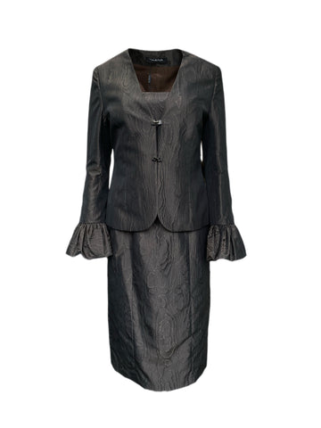 THANA Women's Bronze Adorned Three-Piece Dress Suit T870 IT Size 44 $1,430 NEW
