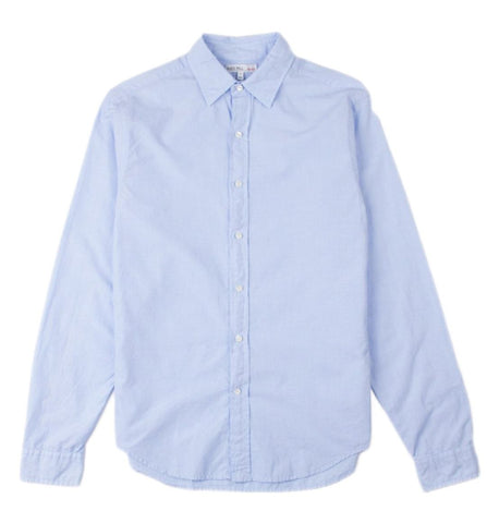Alex Mill Men's Light Blue End On End School Cotton Button-Up Shirt NWT