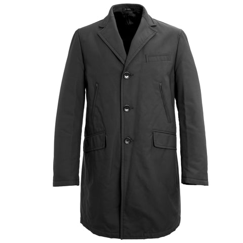 MANUEL RITZ Black Romovable Lining Long Coat 113C4187X $514 NWT
