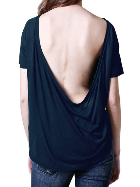 OAK NYC Women's Deep Cowl Tee WT017 $68 NEW