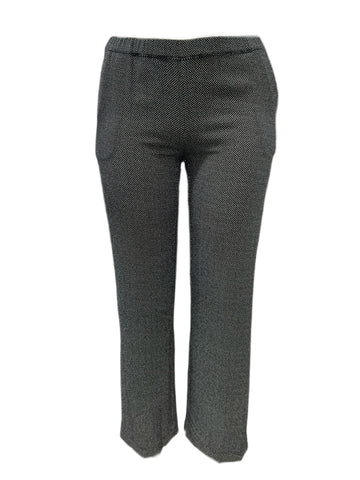 Marina Rinaldi Women's Sky Black Radio Straight Leg Pants Size 8W/17 NWT
