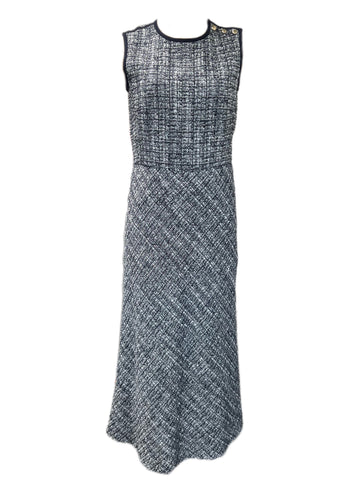 Max Mara Women's Blue Spadino A-Line Dress Size 8 NWT