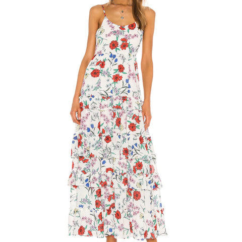 YUMI KIM Women's Garden At Dawn Ivory St Martin Maxi Dress #DR18130/256 NWT