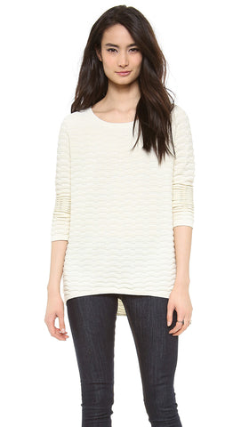 SURFACE TO AIR Women's Ecru Yana Sweater $205 NEW