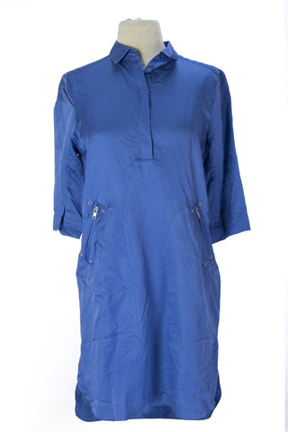 SURFACE TO AIR Women's Chrome Blue Yaza Tunic Dress $270 NEW