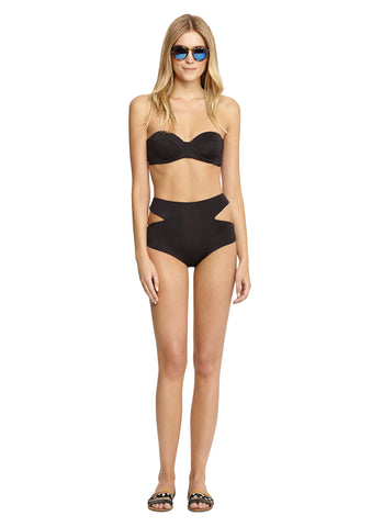 ZINKE Women's Black Taylor Underwire Bikini Top $96 NEW