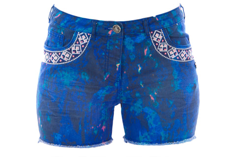 Scotch & Soda Maison Scotch Women's Printed Denim Shorts