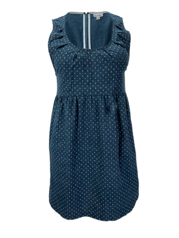STEVEN ALAN Women's Navy Sleeveless Printed Dress Sz S NWT