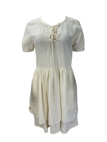 STEVEN ALAN Women's Beige Jerry Short Sleeve Dress Sz S NWT