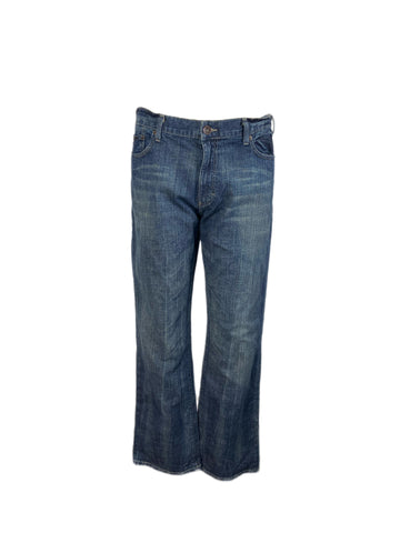 Calvin Klein Men's Navy Straight Leg Zip Up Denim Pants Sz 38X32 NWOT