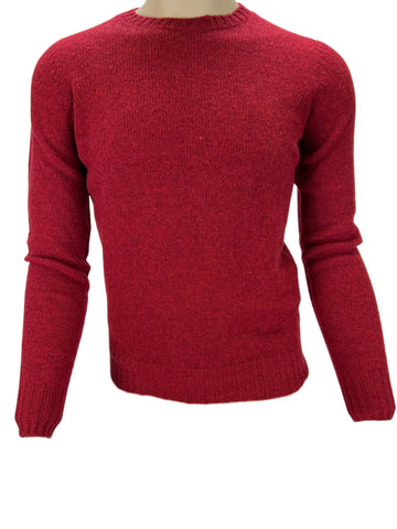 AIR JUMPER BY SCAGLIONE Men's Red Knitted Long Sleeve Pullover Sz S NWT