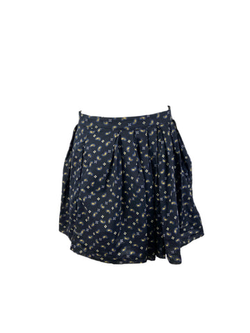 STEVEN ALAN Women's Black Georgia Patterned Pocket Skirt NWT