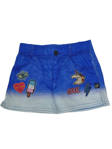 TEREZ Girl's Blue Denim Skies Shorts #437038361 6 Years NWT