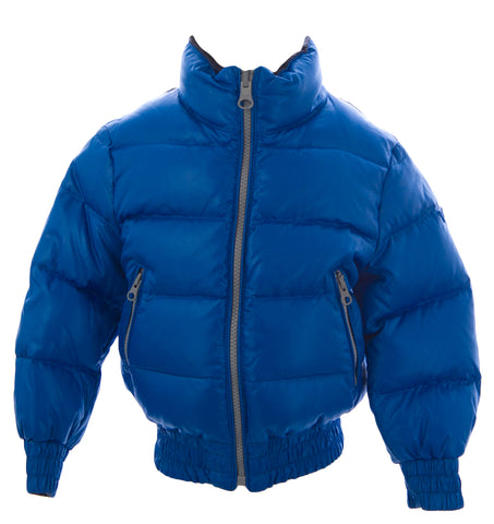 TRE UNO TRE Boy's Brilliant Blue Reversible Down Jacket TDB218 $200 NEW