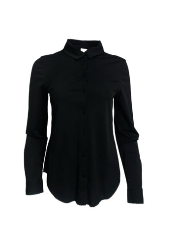 ECRU Women's Black Smoke Button Down Shirt #3988 S NWT