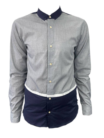 SCOTCH & SODA Men's Grey Color Block Shirt #559 S NWT