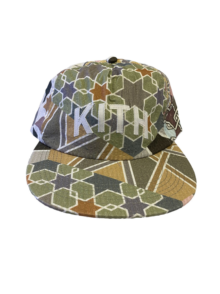 KITH Tile Multi 5 Panel Pinch Crown Seersucker Hat KH5718-2 One Size NWT