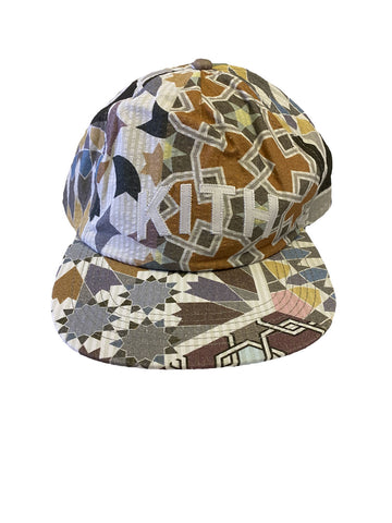 KITH Tile Multi 5 Panel Pinch Crown Seersucker Hat KH5718-5 One Size NWT