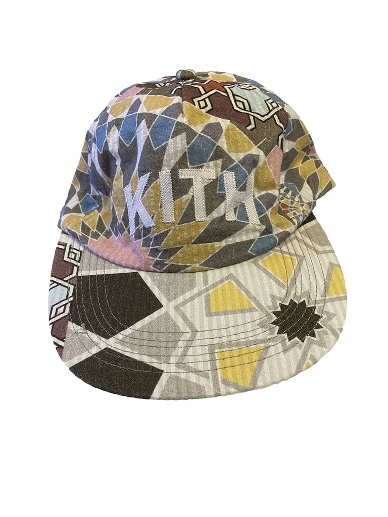 KITH Tile Multi 5 Panel Pinch Crown Seersucker Hat KH5718-6 One Size NWT