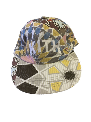 KITH Tile Multi 5 Panel Pinch Crown Seersucker Hat KH5718-6 One Size NWT