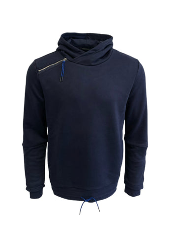 SCOTCH & SODA Men's Navy Side Panel Hooded Sweatshirt #652 XL NWT