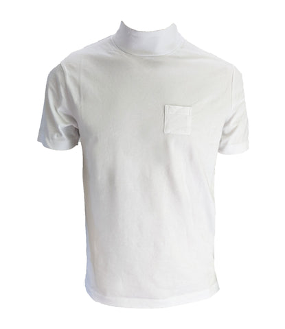 Aime Leon Dore Men's White Short Sleeve Dimebag Mock Neck Tee Size X-Small NWT