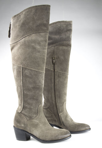 ALBERTO FERMANI Women's Brown Suede Circio Riding Boots Size 7 NWD