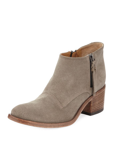 ALBERTO FERMANI Women's Suede Sandy Beige Capricia Ankle Boots Size 7.5