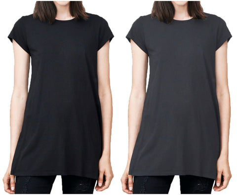 OAK NYC Women's Back Vent Tee WT064 $65 NEW