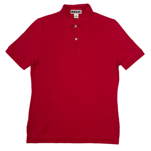 BOAST Men's Red Blank Core Pique Polo Shirt 10004 $75 NEW