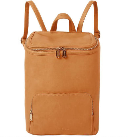 URBAN ORIGINALS Women's Brown Vegan Leather West Backpack #0002 One Size NWT