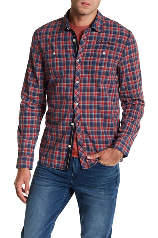 Buffalo David Bitton Men's Lychee Plaid Santon Button-up Shirt BM19474 $69 NEW