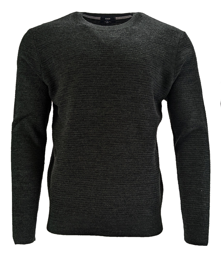 Benson Men's Green Wool Crew Neck Sweater WW01 Size Large NWT