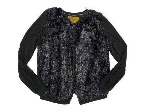 Hanley Mellon Women's Shiny Garland Open Front Jacket