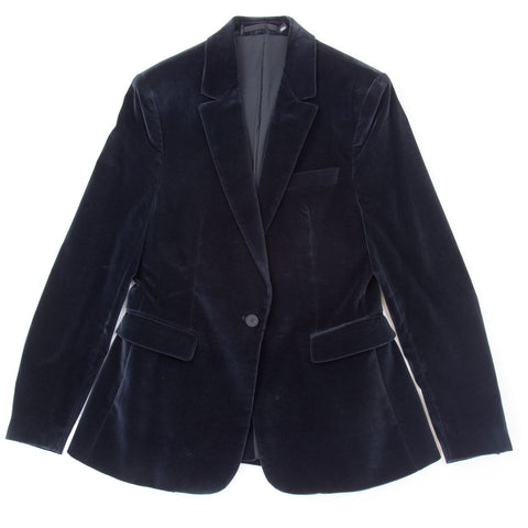 BLK DNM Women's Slate Velour Blazer 1 #BFMB02 $595 NWT