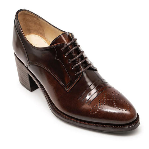 THE OFFICE OF ANGELA SCOTT Women's Mahogany Miss Button Sz 39 FLOOR MODEL