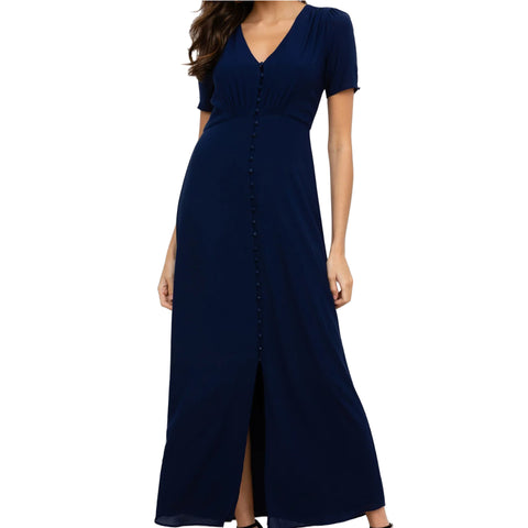 YUMI KIM Women's Navy Celia Maxi Dress #DR19490 NWT