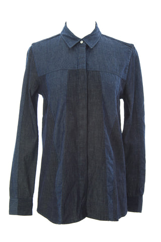 SURFACE TO AIR Women's Dark Blue Chevy Denim Shirt $210 NEW