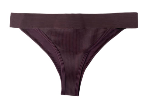 Frankies Women's Sangria Drew Ribbed Swim Bottom Size XS NWT