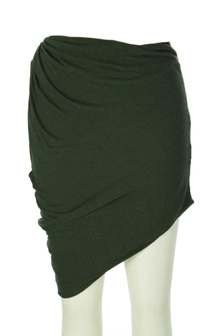 SURFACE TO AIR Women's Bottle Green Drop Skirt $160 NEW