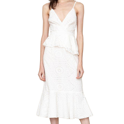 YUMI KIM Women's Riviera White Dynasty Dress #DR19498 Medium NWT